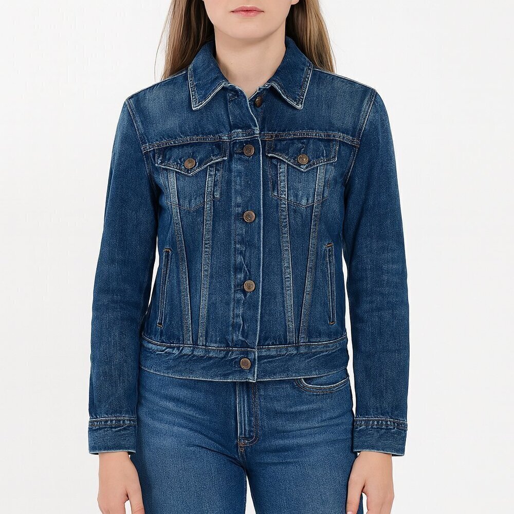 Polo Ralph Lauren Denim Trucker Jacket XS Blue Wash Classic Cotton